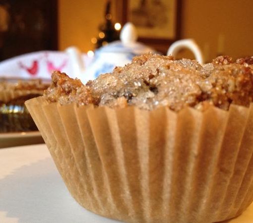 Rye Wheat Raisin Nut Muffins