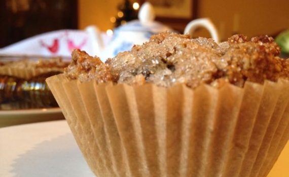 Rye Wheat Raisin Nut Muffins