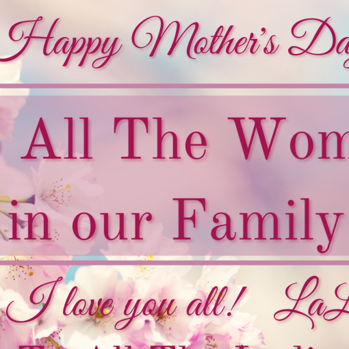 Mothers day sign